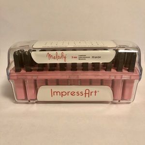 ImpressArt Metal Stamp Set - 3mm Melody Font